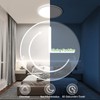 zemty LED Ceiling Light, Dimmable, 24 W, 3200 lm, RGB
