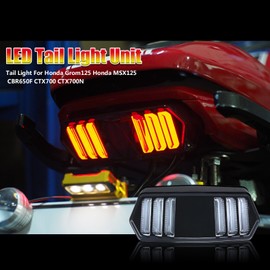 MFC PRO Integrated LED Turn Signal and Tail Light for Honda Grom125 13-19/MSX125 SF/CBR650F/CTX700/CTX700N (Model A)