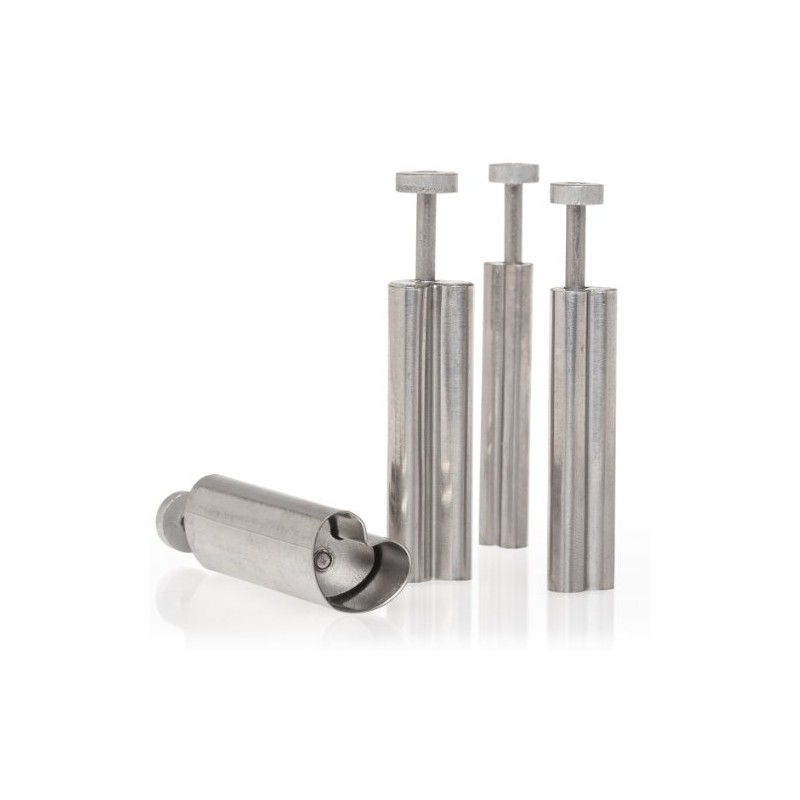 Ateco Plunger with Plain Edge Heart Cutter Set in Graduated