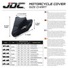 JDC Motorcycle Cover Waterproof - Black - RAIN - L