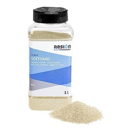 SoftSand Non-Slip Coating Rubber Particles - Beige - 1L - Rubber Sand Ideal as Non-Slip Coating for Boats and Pool - Medium Grain - for Mixing with Paint - Coating