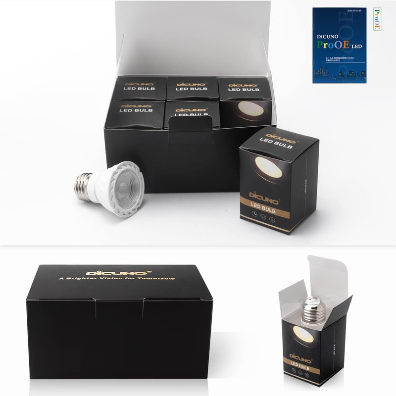 DiCUNO PAR16 LED Bulb, 5W 50W Halogen Equivalent, 5000K Daylight