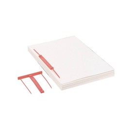 Accodata Capiclass Box of 50 Plastic Archive Binding Clips for Archiving Perforated Documents