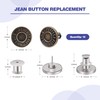 12 Sets Buttons pins for Loose Jeans，No Sew Jeans Button