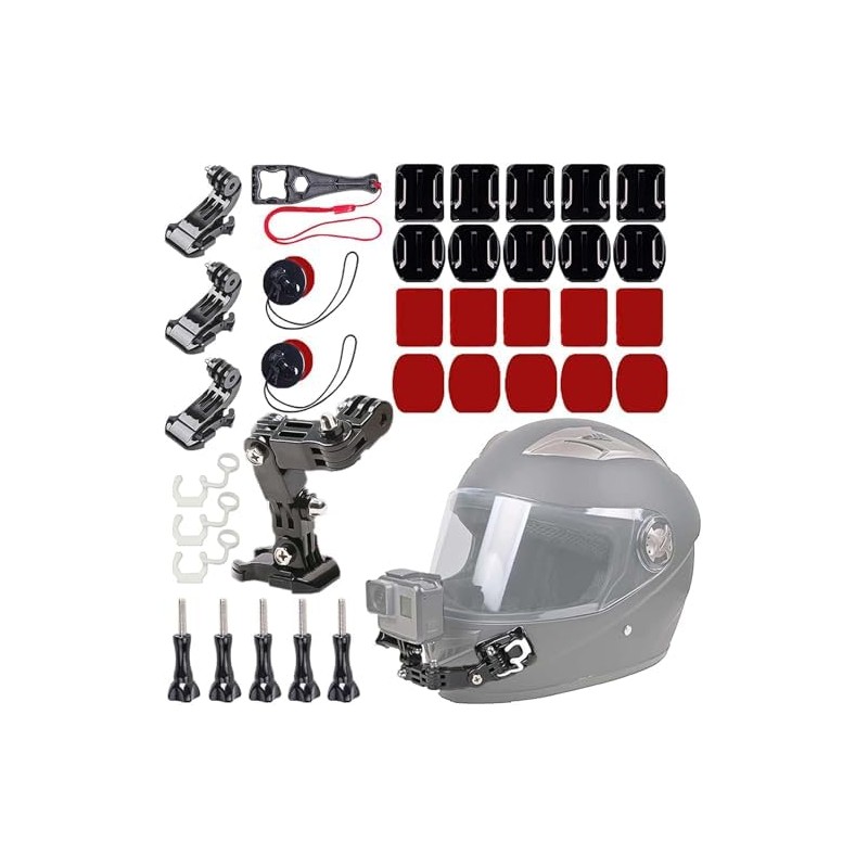 Soportes y Abrazaderas para Cámara para Casco de Motocicleta, Girar