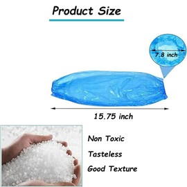 Aisetmoon 200Pcs Disposable Arm Sleeves, Plastic Oversleeves Protector PE Sleeve, Elastic on Cuff for Arm Protection, Disposable Arm Covers Waterproof Painting. Blue 15.7 Inches