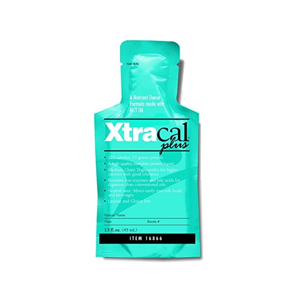 XtraCal Plus High Calorie Supplement, Unflavored 1 oz. Individual Packet Concentrate, 16866 - Case of 50
