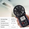 Digital Wind Speed Anemometer Handheld, Kethvoz Windspeed Gauge with Wind