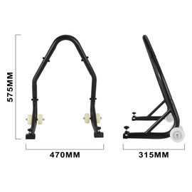 USTPO Motorcycle Stand Lift 850lbs Front Rear Wheels Fork Stand with L Adjustable Swingarm Spool Universal for 50-125cc CRF CR XR RM KX KLX YZ TTR PW SSR Apollo TAO TAO SDG Dirt Pit Bike