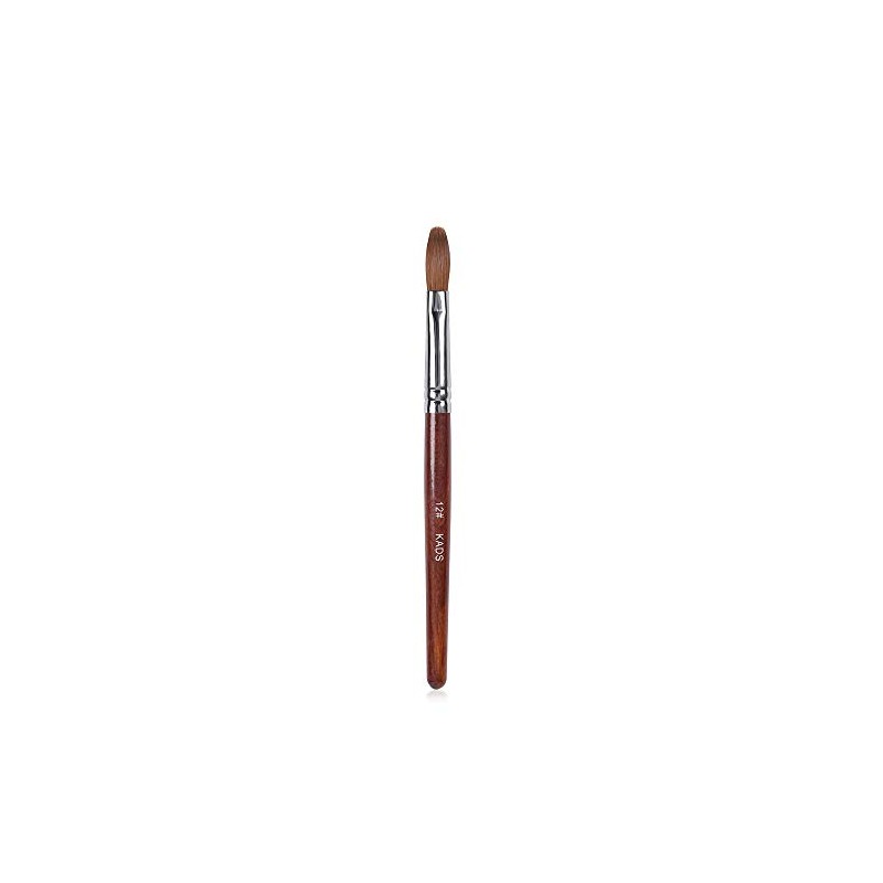 KADS Nail Art Brush, Round Brush Tip, Wood Handle, Scalp