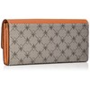 Patrick Cox Long Wallet, Rich Fleur-de-Lis Print, PVC/Cowhide Leather Combination,
