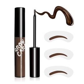 Peel Off Eyebrow Gel, Waterproof, Transfer-proof Brow Peel Off Gel For Fuller & Defined Looking Brows (Dark Brown)