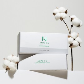 Ampoule N [2+1] Ampoule 80 3-ply cotton cotton pads (3 sets, total 240 sheets) / [2+1] 앰플엔 3겹 순면 화장솜 80매 (3세트, 총 240매)