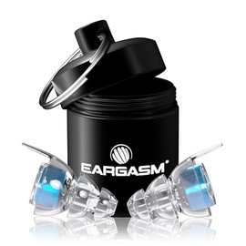Eargasm Tapones para los oídos azules de alta fidelidad: protección auditiva con reducción de ruido para conciertos, festivales de música, estadios, músicos, raves, motociclismo, deportes