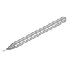 sourcing map Square Nose End Mill, 0.6mm Solid Carbide Long