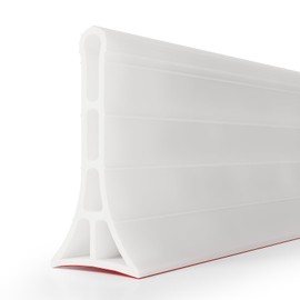 90 Inch Shower Water Dam, Self-adhesive Shower Threshold, 3.8'' High Water Dam Barrier for Shower, Collapsible Shower Dam Water Blocker Dry and Wet Separation for Bathroom Kitchen