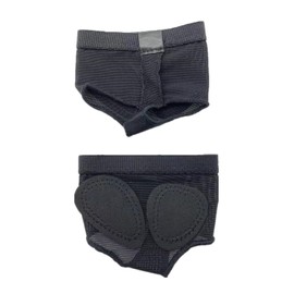Foot Thongs Dance Undies Lyrical Paws Pads Ballet Belly Dance Wear Half Soles for Kids Women and Men Black