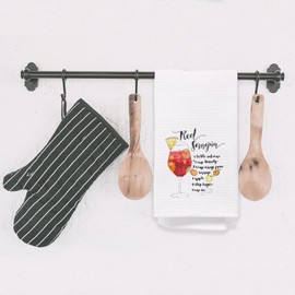 Yomisex Spanish Red Sangria Kitchen Towels, Red Sangria Cocktail Lovers Gifts Dish Tea Towels for Kitchen, Cocktail Gifts for Women Men Decorative Hand Towels for Bathroom, 16x24 Inch