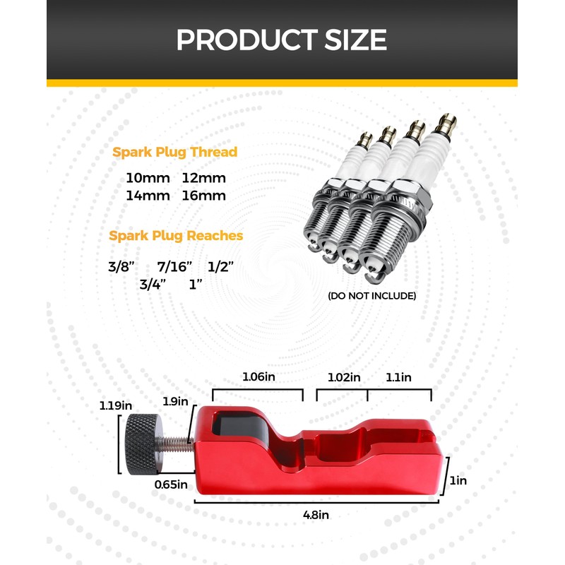 iolory Spark Plug Gap Tool,Automotive Tools,Universal Spark Plug Gapping Adjustment