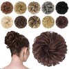 FESHFEN Messy Hair Bun Hair Pieces Elastic Wavy Curly Hair