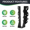 24PCS 2x8 Joist Hanger,Hurricane Ties,Black Powder Coating Joist Brackets for