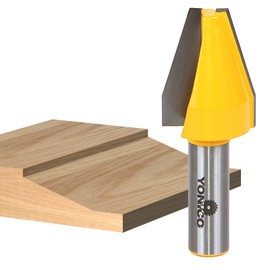 YONICO Raised Panel Cabinet Door Router Bits Vertical Bevel 1/2-Inch Shank 12144