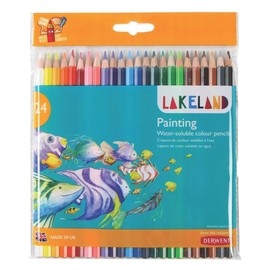 Derwent Lakeland Watercolour Painting Pencils, Set of 24, School or Home Use, 33255