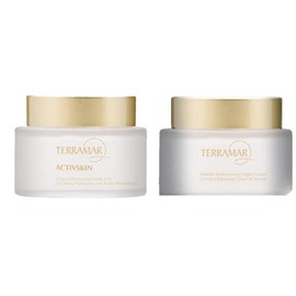 Terramar Kit Hidratación Dia Noche Incluye Crema Gel Facial Acido Hialuronico Reparadora Regalo Bisuteria Acero Inox Sello Empaque Producto