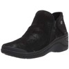 BZees Women's Domino Ankle Boot, Black Fabric, 7.5
