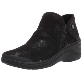 BZees Women's Domino Ankle Boot, Black Fabric, 7.5