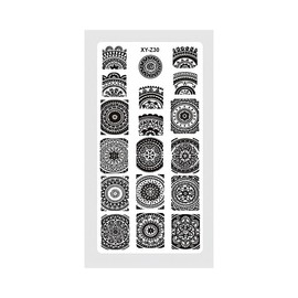 Generic Galaxy Metal Nail Stamping Plates Signs Moon Stars Meteor Xy Z30 Nail Wraps Stickers Manicure Supplies for Women Nails Full Long Lasting Easy Apply and Remove