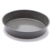 casaWare Ceramic Coated NonStick 9-Inch Round Pan, Silver Granite