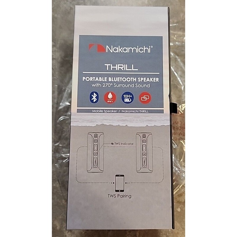 Nakamichi 🔥 Nakamichi Thrill Portable Bluetooth Speaker NM-THRILLRED - Red