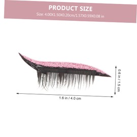 SAFIGLE 4Pairs Shiny Eyeliner Decals for Stunning Eye Makeup Eye Line Strips Stickers for Application for Daily Wear Special Occasions for Friends