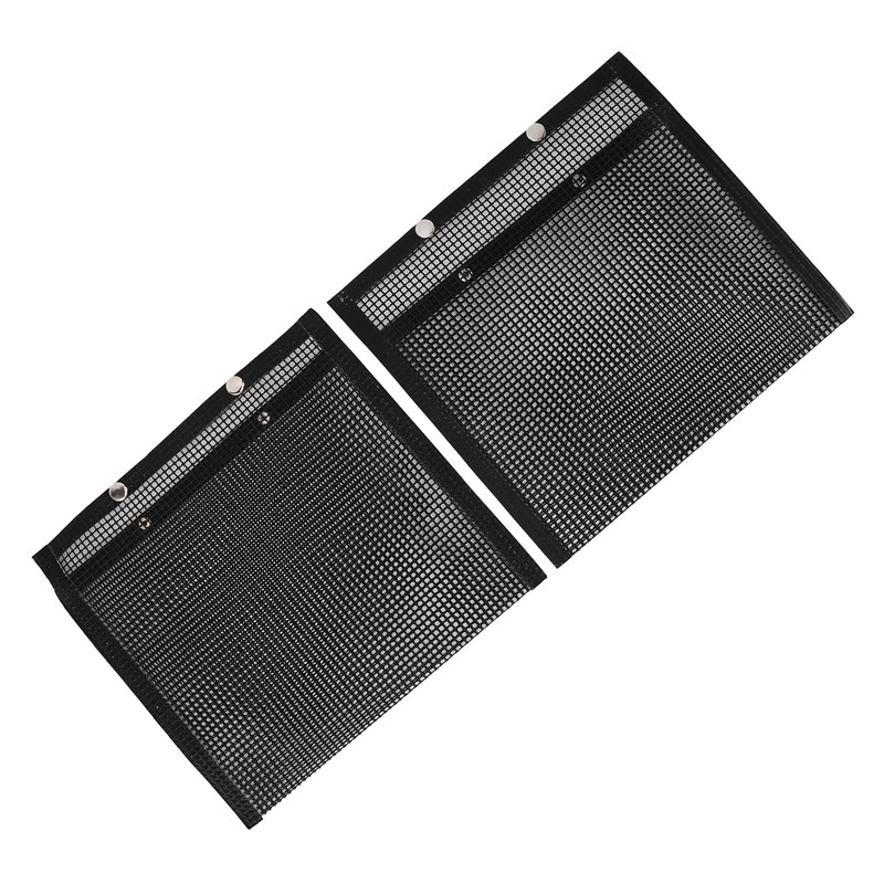 2 Pcs BBQ Mesh Grill Bags Reusable Glass Fibre Heat