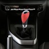 Padaodao Red Gear Shift Knob Leather Shifter Lever Stick Handle