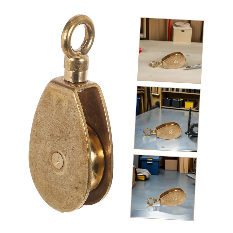 BIUDECO High Load Capacity Brass Pulley Single Head Smooth Silent