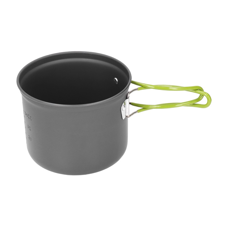 4pcs Camping Pot Kit Multi Layers Anti Scalding Design Camping