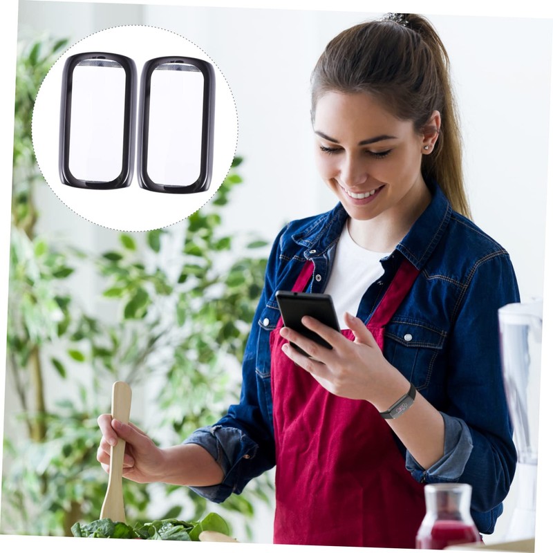 KONTONTY 2pcs Modern Watch Protector Cover Screen Protector Compatible Full