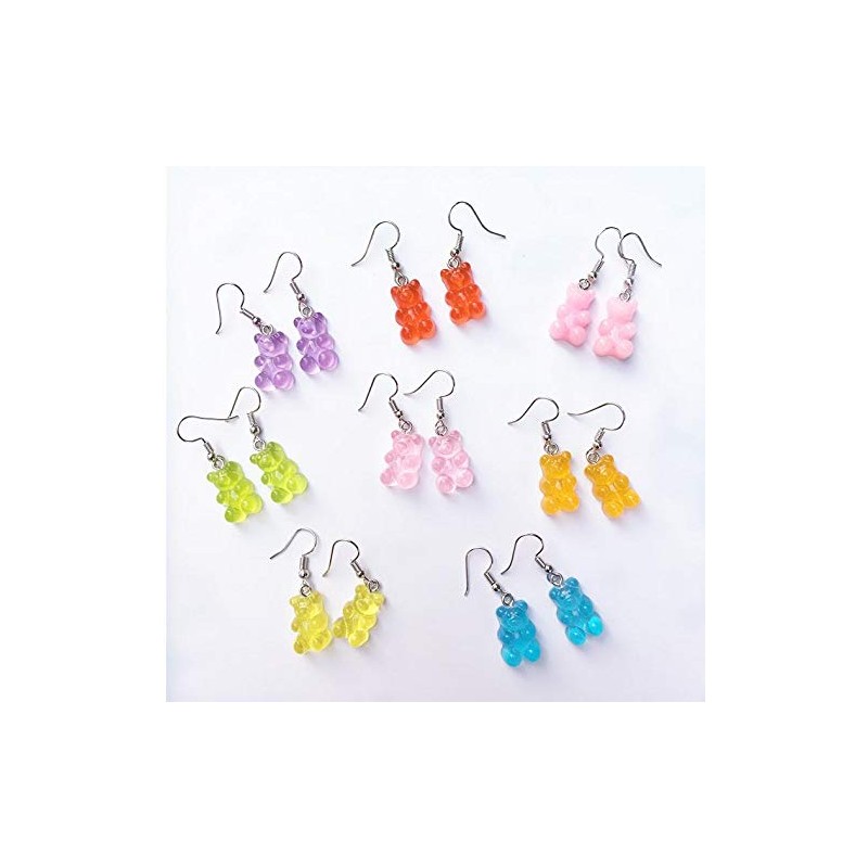 Tiande Creative Food Fruit Acrylic Big Drop Dangle Stud Earrings