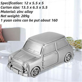 Mini Piggy Bank Vintage Alloy Car Money Box Coin Saving Pot Kids' Money Banks for Home Decor Gift