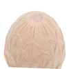 OUNONA Wood Carved Post Topper Finial: 3.14inch Wooden Finial for