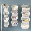Hanging Bathroom Storage Basket – Wall-Mounted Plastic Organizer Bin for