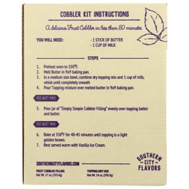 SOUTHERN CITY FLAVORS Blackberry Cobbler Filling, 27 OZ