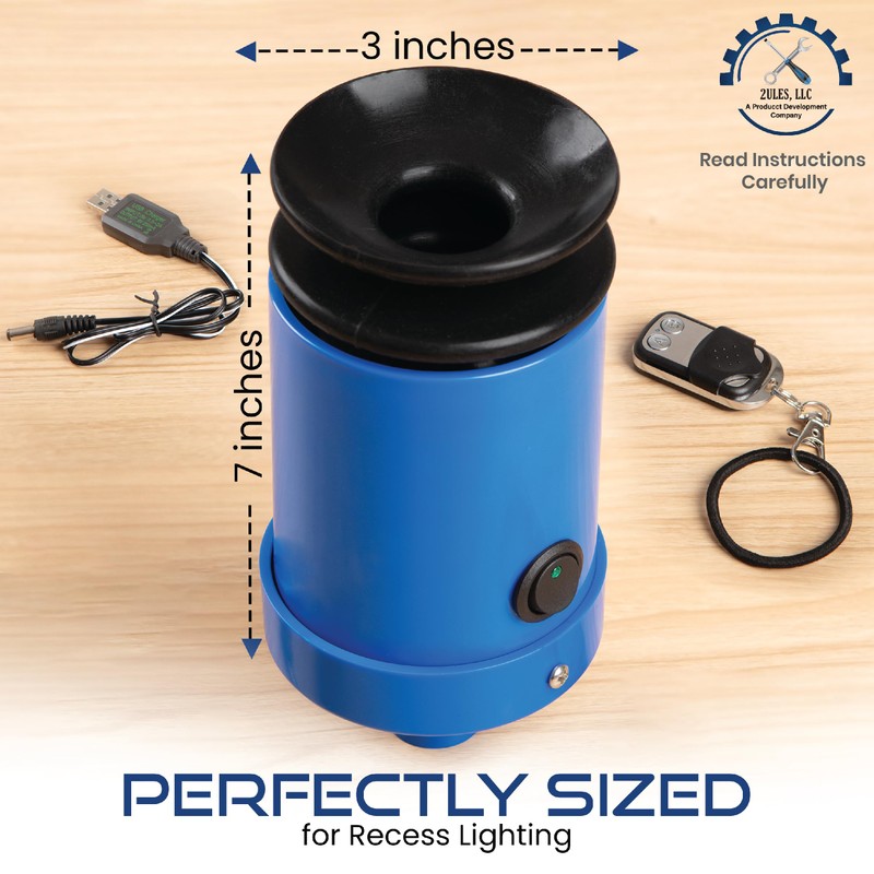 Light Bulb Changer for High Ceilings - Vacuum Operated High