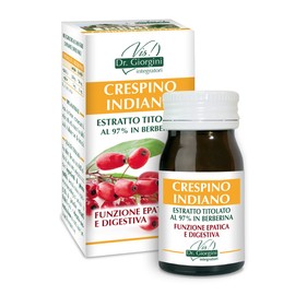 Dr Giorgini CRESPINO INDIANO Estratto Titolato al 97% in BERBERINA pastiglie - 30 g (INTEGRATORE DI BERBERINA - 582 mg di berberina in 3 pastiglie)