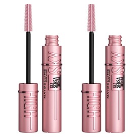 2x Maybelline New York Sky High Volumizing and Lengthening Mascara Black Color Suitable for Sensitive Eyes