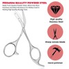 DINNAT Eyebrow Scissors with Comb, Stainless Steel Facial Grooming Scissors