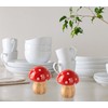 Mushroom Salt And Pepper Shakers Set Ceramic Salt Pepper Shakers