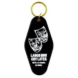 Blue Vogue Biker Motorcycle Harley American Casual Vintage Motel Key Chain USA American Miscellaneous Goods Double-Sided Hot Stamped USMO, 013 BLACK